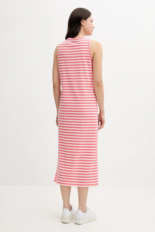 United Colors of Benetton sukienka bawełniana 3W0C5V02F różowy SS25