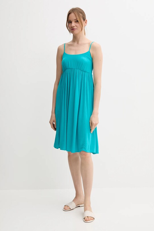 Одяг Сукня United Colors of Benetton 4VW95V028 бірюзовий