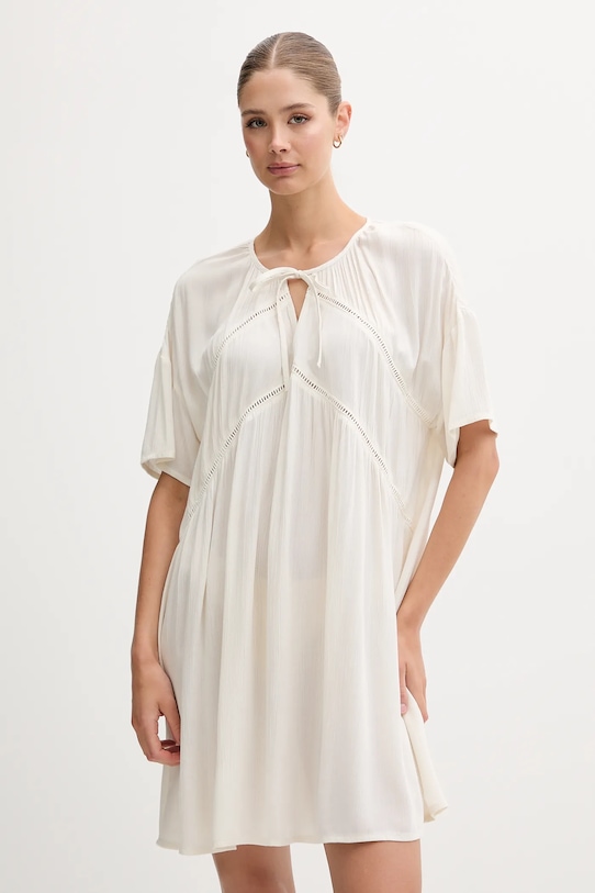 United Colors of Benetton rochie legat bej 4VW95V02B