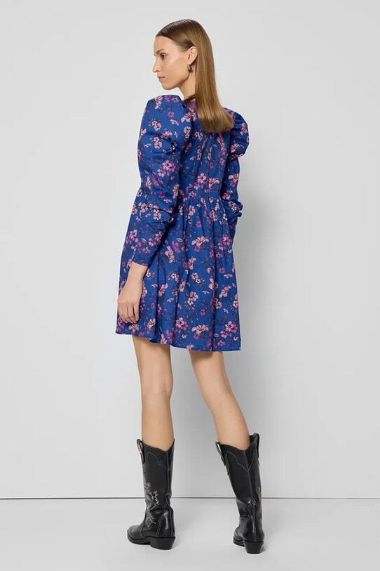 Bizuu rochie din bumbac HAMILTON PARDESCA HAMILTON.PARDESCA.SS25 bleumarin SS25