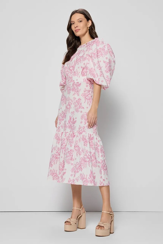 Бавовняна сукня Bizuu MOSELLE BANDO візерунок рожевий MOSELLE.BANDO.ROZ.SS25