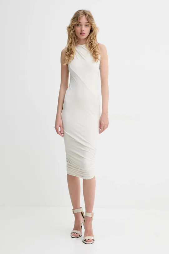 Φόρεμα Rick Owens Lilies με ελαστάν μπεζ LI01E4519CVI