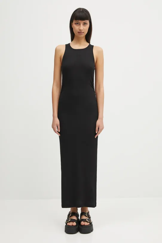 GANNI sukienka Soft Cotton Rib Tank Top Long