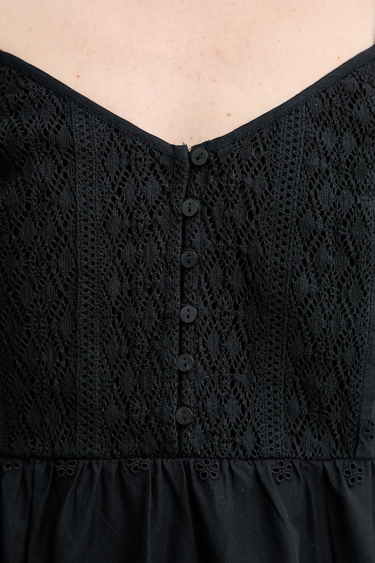 Bavlněné šaty Levi's CORA SL MINI DRESS 001RJ černá