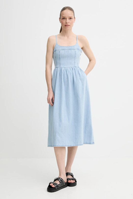 Traper haljina Levi's ALESSIE BUSTIER DRESS 001WB plava SS25