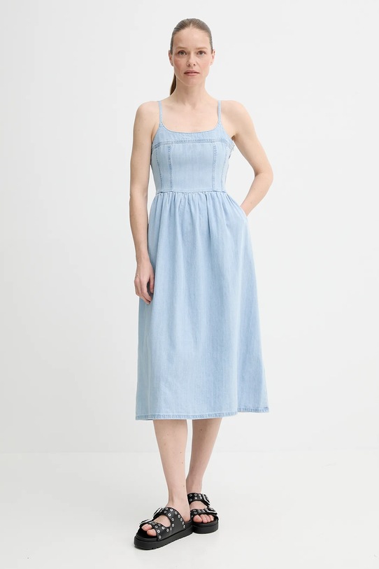 Levi's sukienka jeansowa ALESSIE BUSTIER DRESS 001WB niebieski SS25
