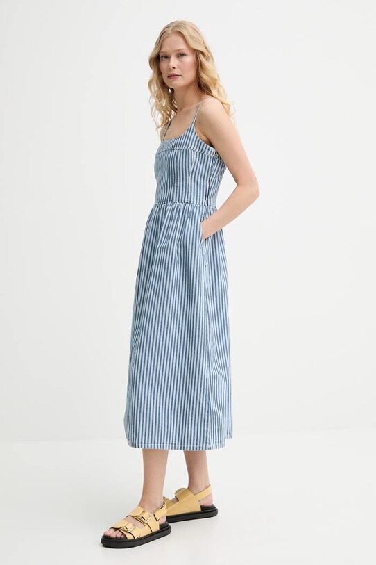 Odzież Levi's sukienka jeansowa ALESSIE BUSTIER DRESS 001WB niebieski