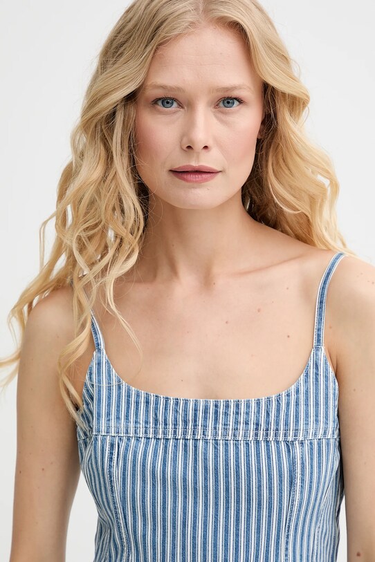 Levi's sukienka jeansowa ALESSIE BUSTIER DRESS niebieski 001WB