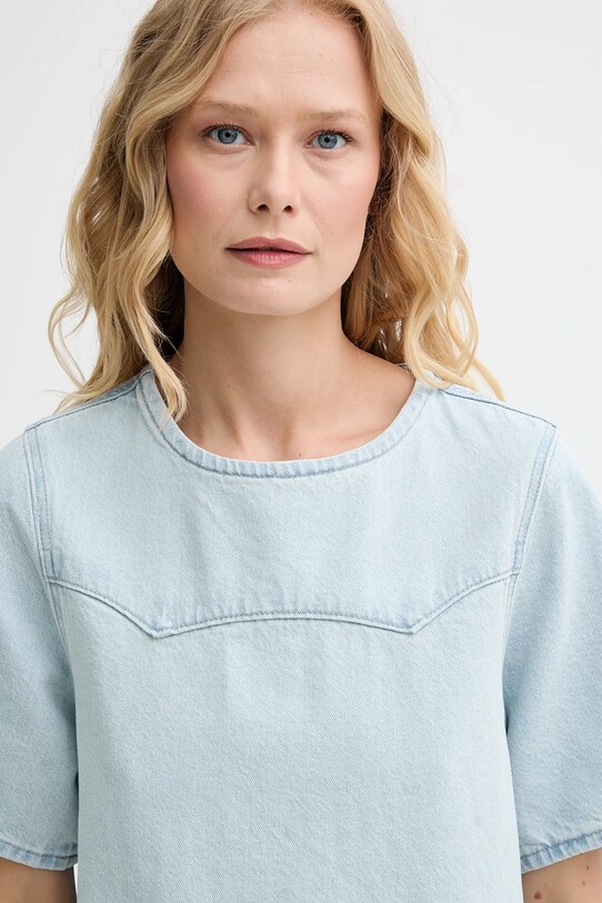Levi's rochie din denim DENIM TEE DRESS albastru 001WD
