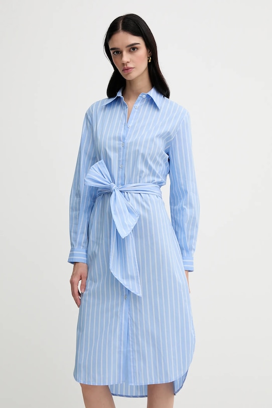 Sisley rochie fixat albastru 47ZBLV07I