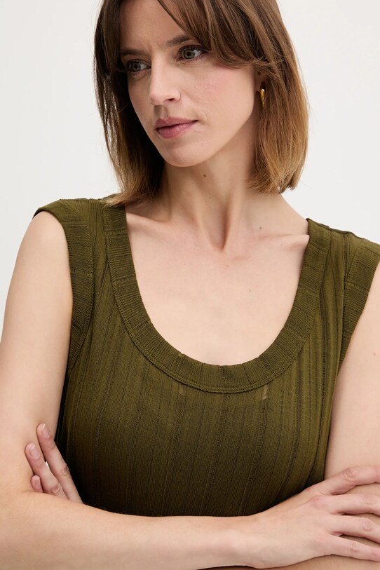 Платье Sisley зелёный 41WELV07D