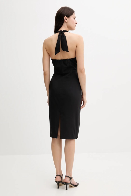 Sisley rochie 4QCPLV07A negru SS25