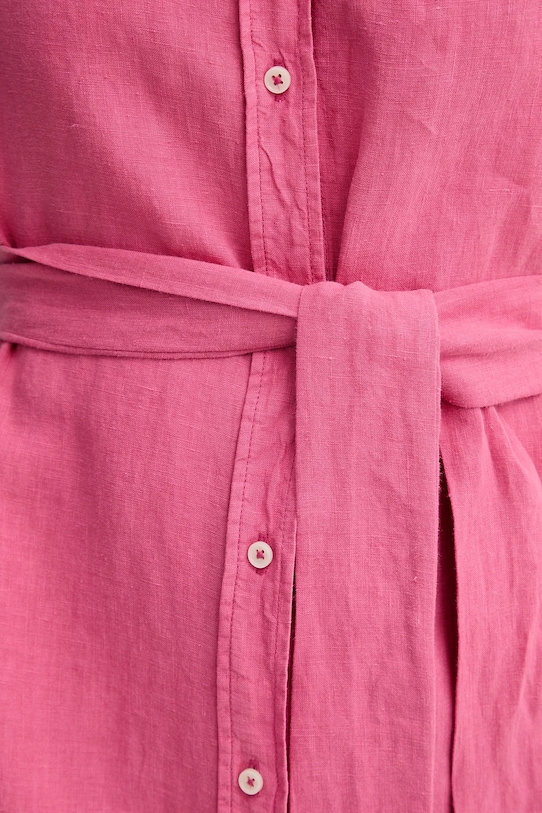 Marc O'Polo sukienka lniana 504011221223 różowy