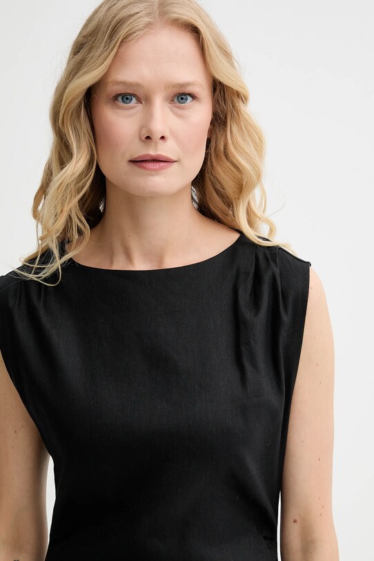 Marc O'Polo rochie din in negru 504095221087