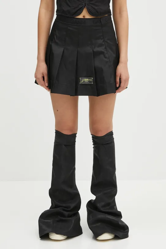 GANNI spódnica Duchesse Nylon Pleated Mini