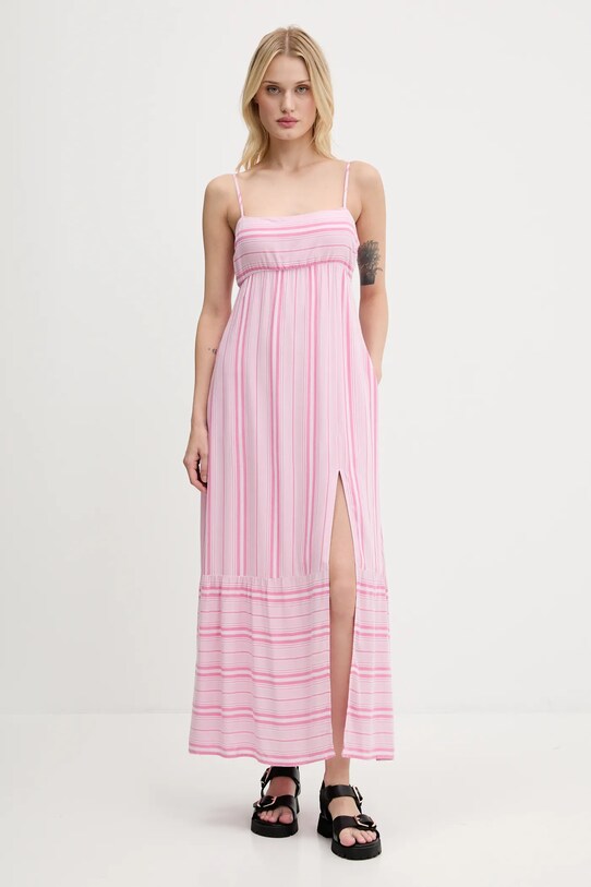 Šaty Hollister Co. maxi růžová KI359.5166.604
