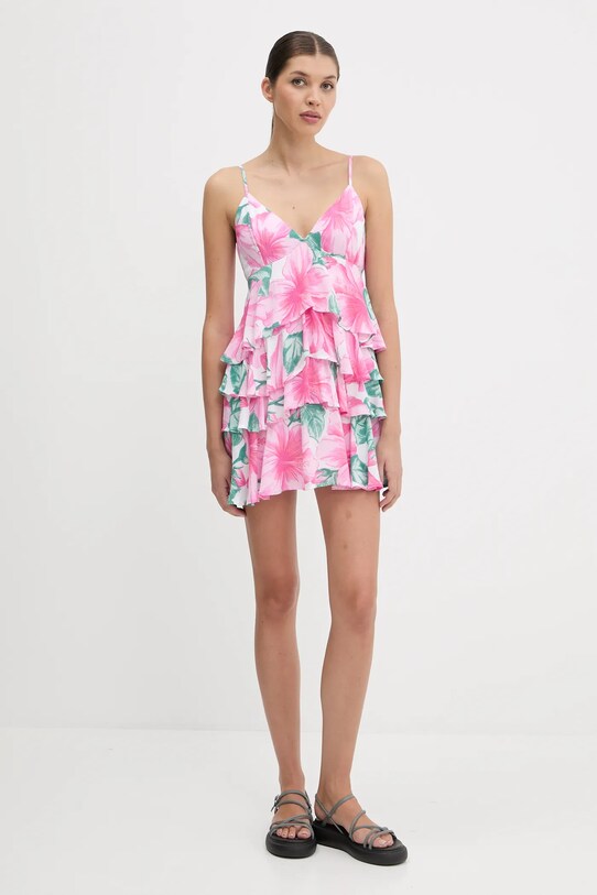 Hollister Co. sukienka KI359.5239.109 różowy SS25