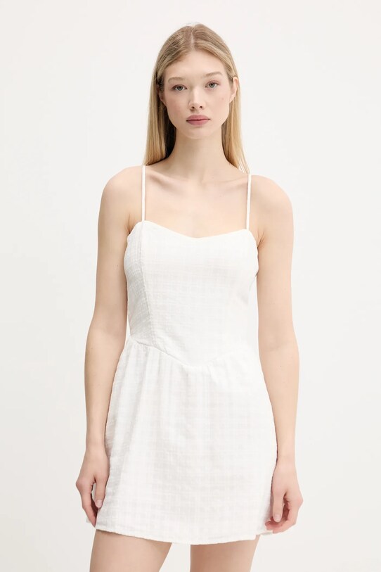 Îmbrăcăminte Hollister Co. rochie din bumbac KI359.5251.100 alb