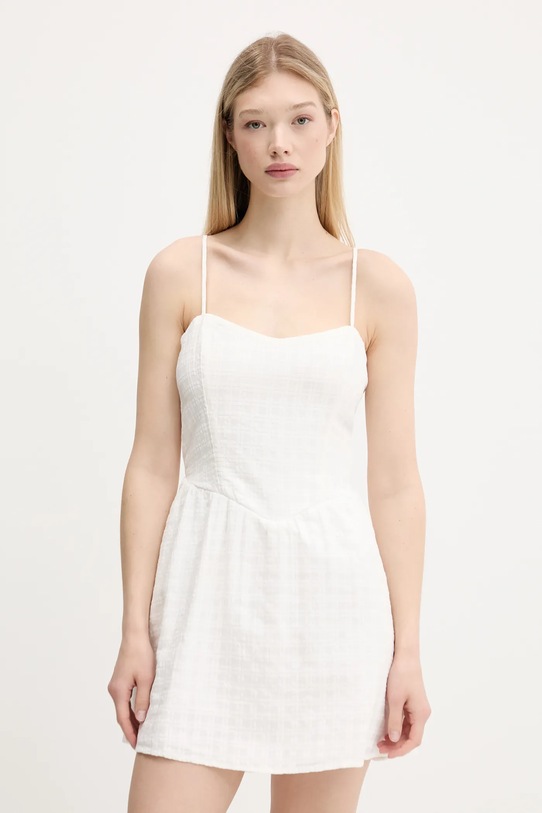 Odzież Hollister Co. sukienka bawełniana KI359.5251.100 biały