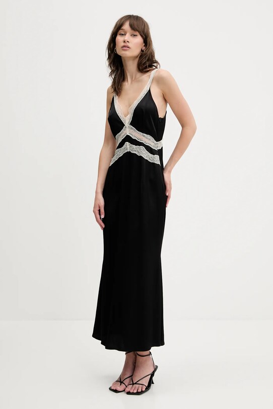 Never Fully Dressed rochie NFDDR2122 negru SS25