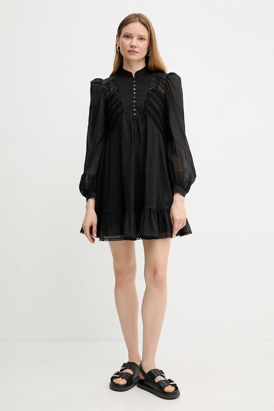 Хлопковое платье Weekend Max Mara 2515231023600 чёрный SS25