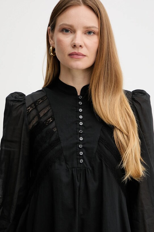 Хлопковое платье Weekend Max Mara чёрный 2515231023600