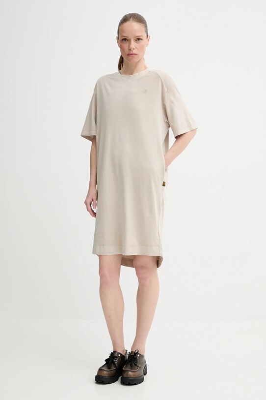 G-Star sukienka D26095.C756 beżowy SS25