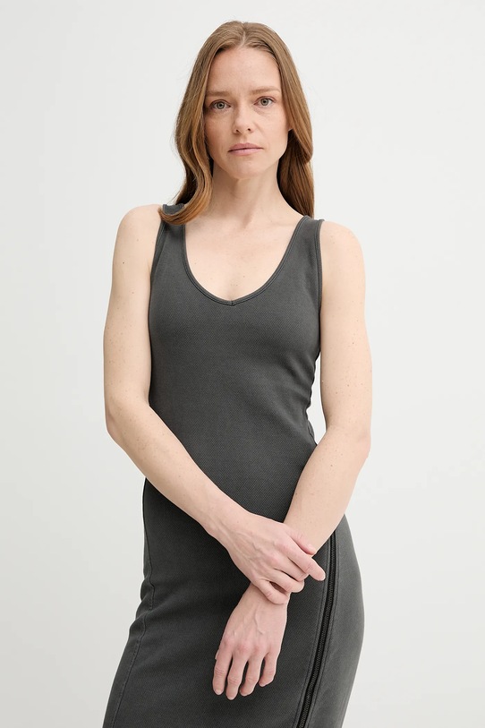 G-Star sukienka bawełniana D26593.E040 szary