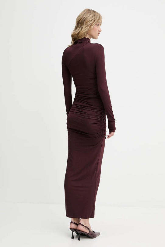 Odzież La Mania sukienka CARO bordowy