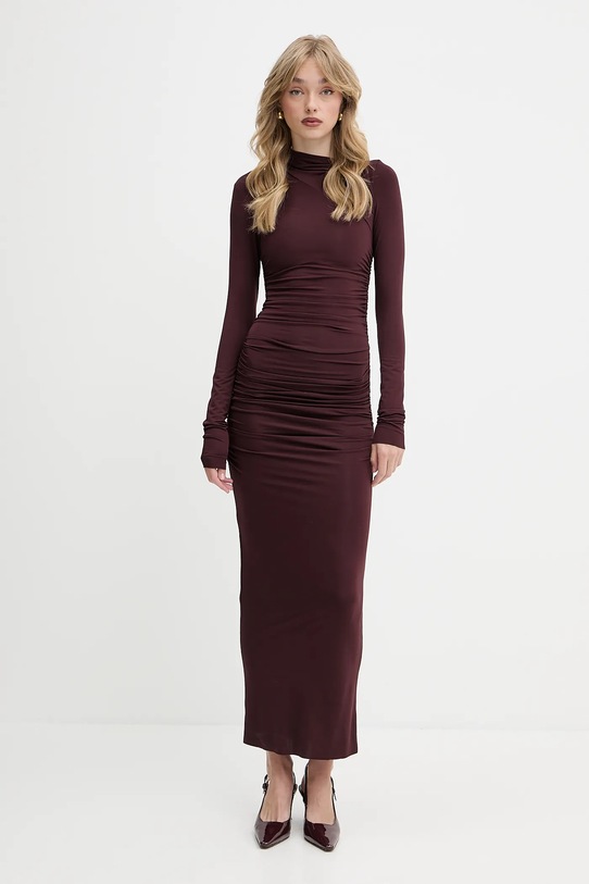 La Mania sukienka bordowy CARO