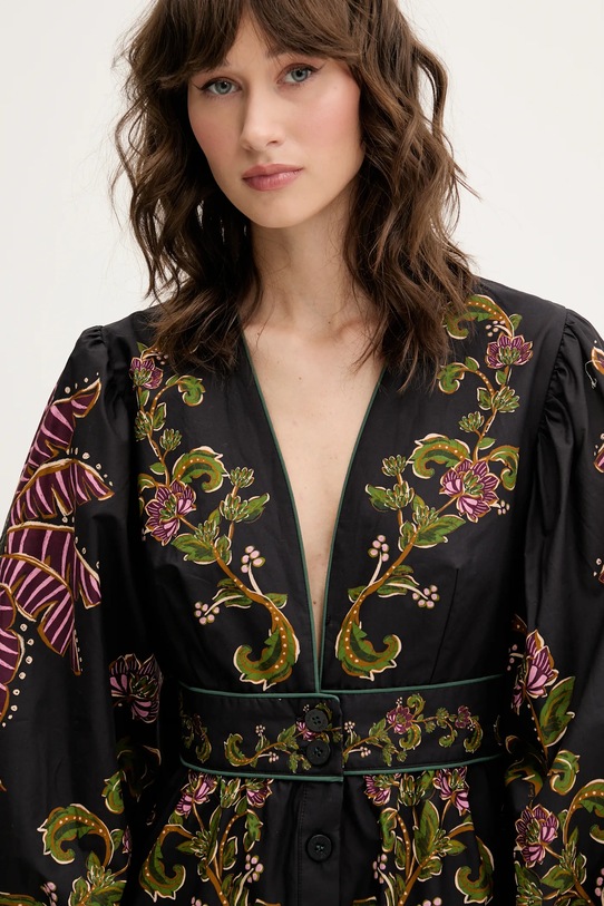 Farm Rio sukienka bawełniana czarny 334354