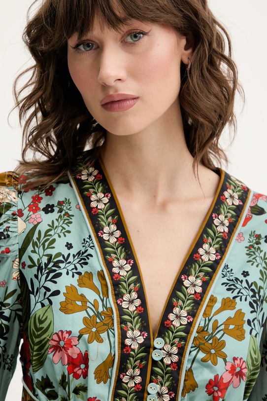 Farm Rio sukienka turkusowy 334356