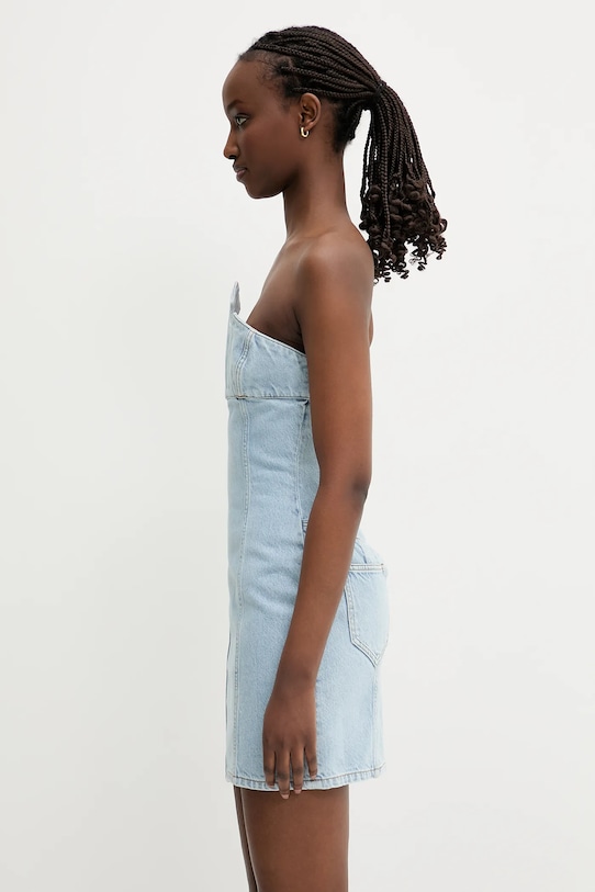 Jeans obleka Coperni x Disney Crown DR190F2024 modra SS25