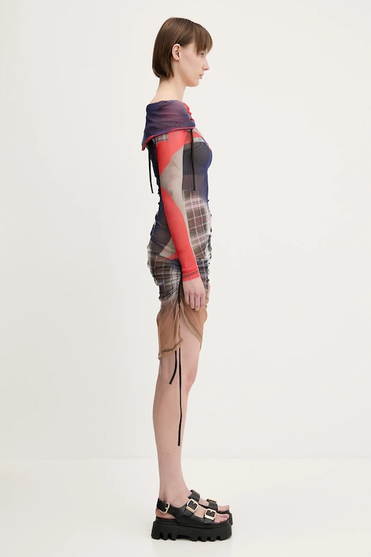 Ottolinger vestito Mesh Off-Shoulder Mini blu navy 101.501501.01