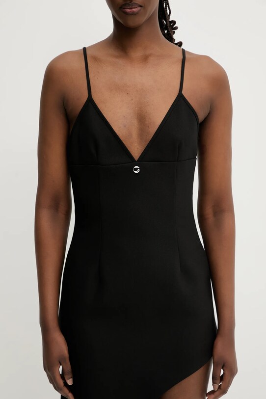 Φόρεμα Coperni Tailored Asymmetric COPR187F3004 μαύρο