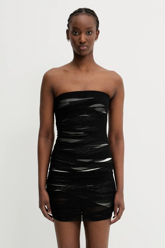 Сукня MM6 Maison Margiela трикотаж чорний S62DA0037.S24423.961