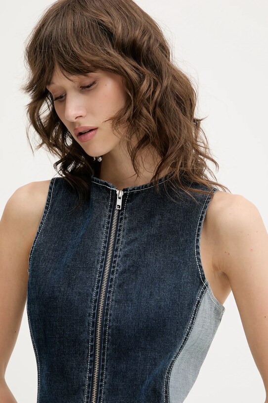 The Ragged Priest sukienka jeansowa granatowy RPSS251005DN