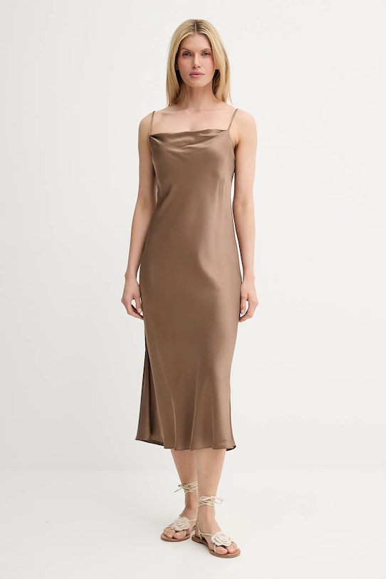 MUNTHE rochie BABYLOMA midi maro 247131724711