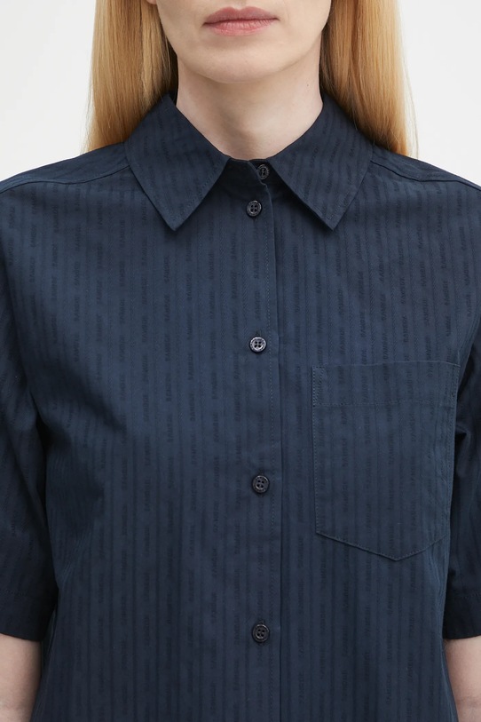 Bavlnené šaty Samsoe Samsoe SATINA tmavomodrá F25200080