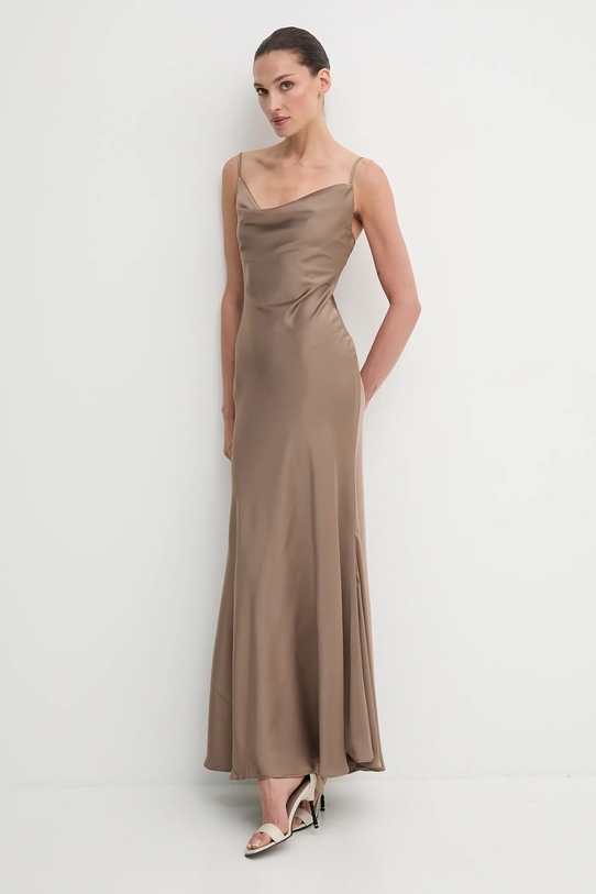Šaty Bardot 59709DB3 hnědá SS25