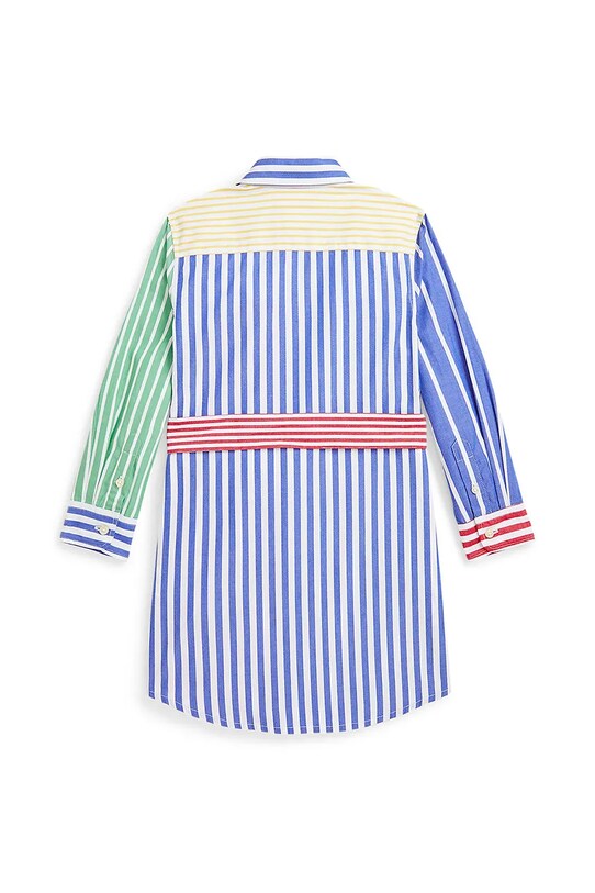 Хлопковое детское платье Polo Ralph Lauren 312957447001 мультиколор SS25