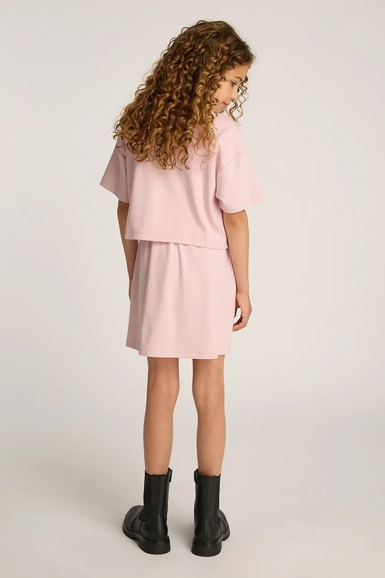 Дитяча бавовняна сукня Calvin Klein Jeans рожевий IG0IG02770.104.116.PPYA