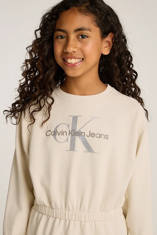 Дитяча сукня Calvin Klein Jeans IG0IG02771.104.116.PPYA бежевий