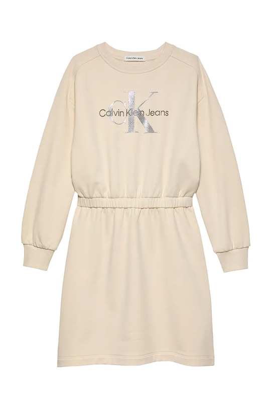 Dječja haljina Calvin Klein Jeans IG0IG02771.128.176.PPYA bež SS25