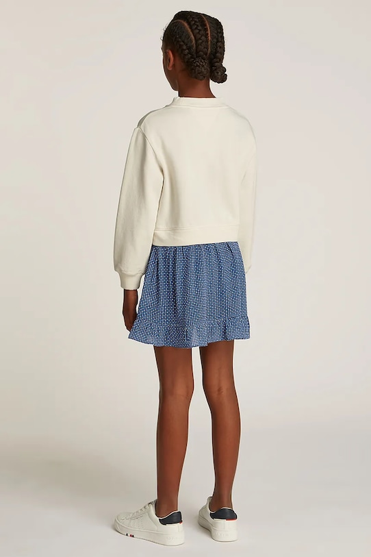 Tommy Hilfiger sukienka dziecięca beżowy KG0KG08334.116.122.PPYA