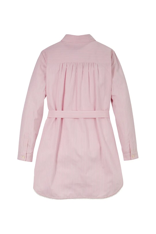 DÍVKA Dětské bavlněné šaty Tommy Hilfiger KG0KG08335.PPYA růžová