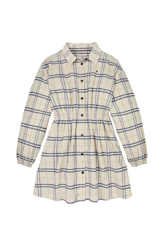 Tommy Hilfiger sukienka dziecięca KG0KG08338.PPYA beżowy SS25