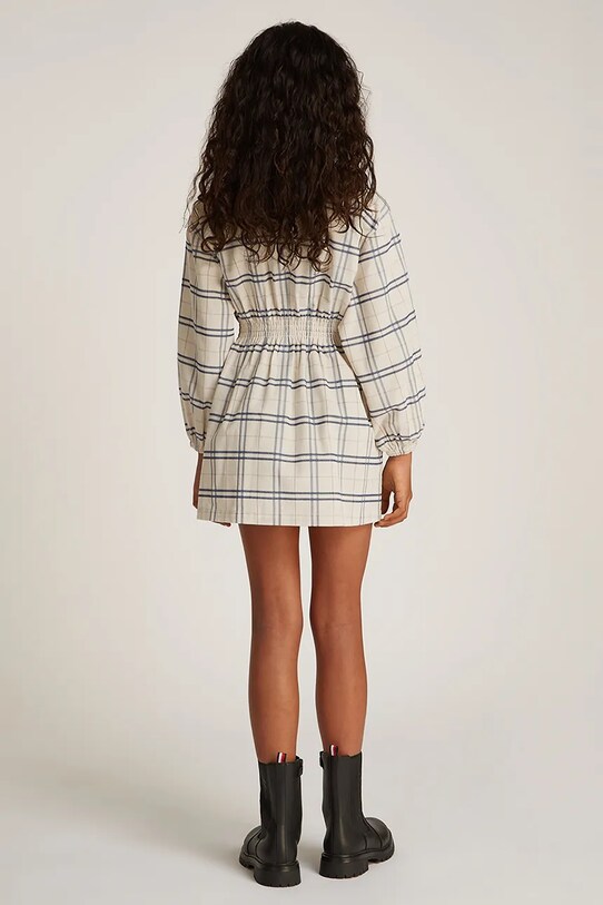 Tommy Hilfiger sukienka dziecięca beżowy KG0KG08338.PPYA
