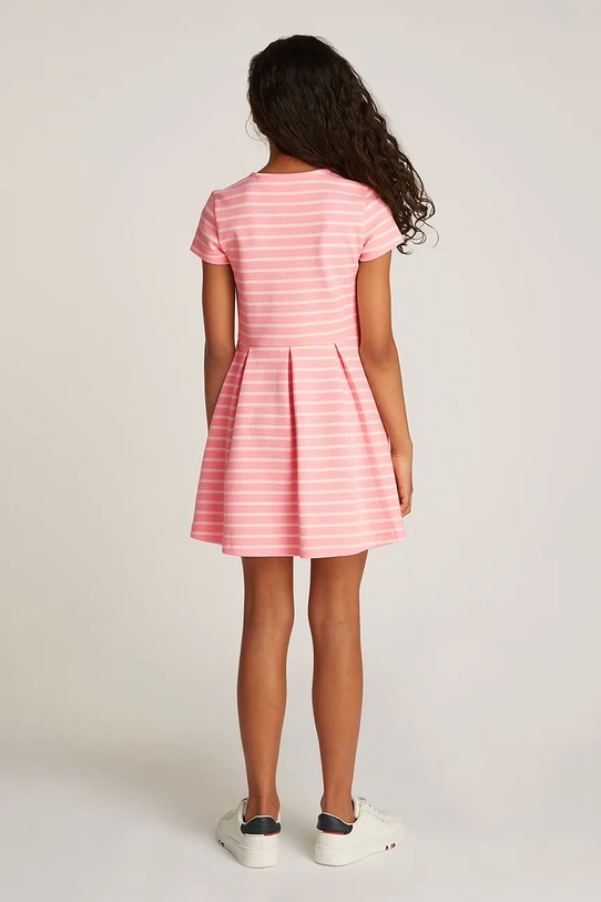 Дитяча сукня Tommy Hilfiger рожевий KG0KG08339.128.176.PPYA