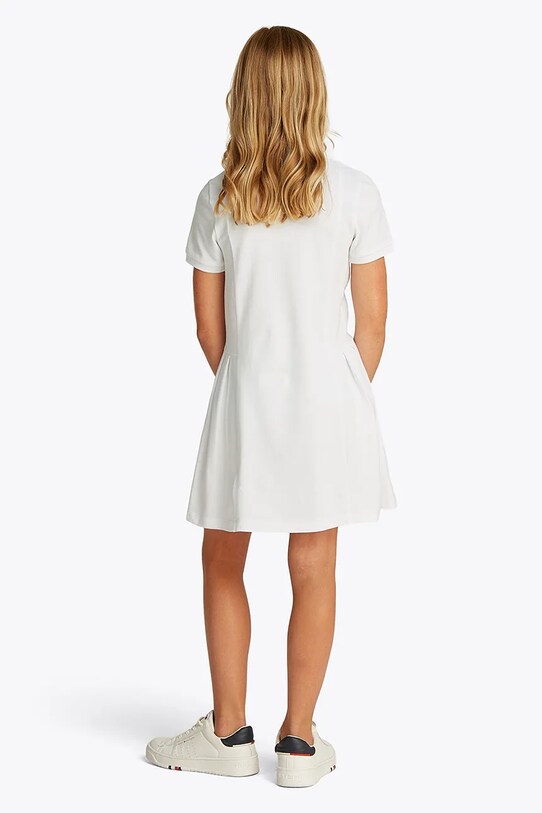 Tommy Hilfiger sukienka dziecięca biały KG0KG08342.104.122.PPYA